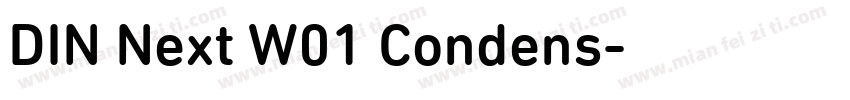 DIN Next W01 Condens字体转换